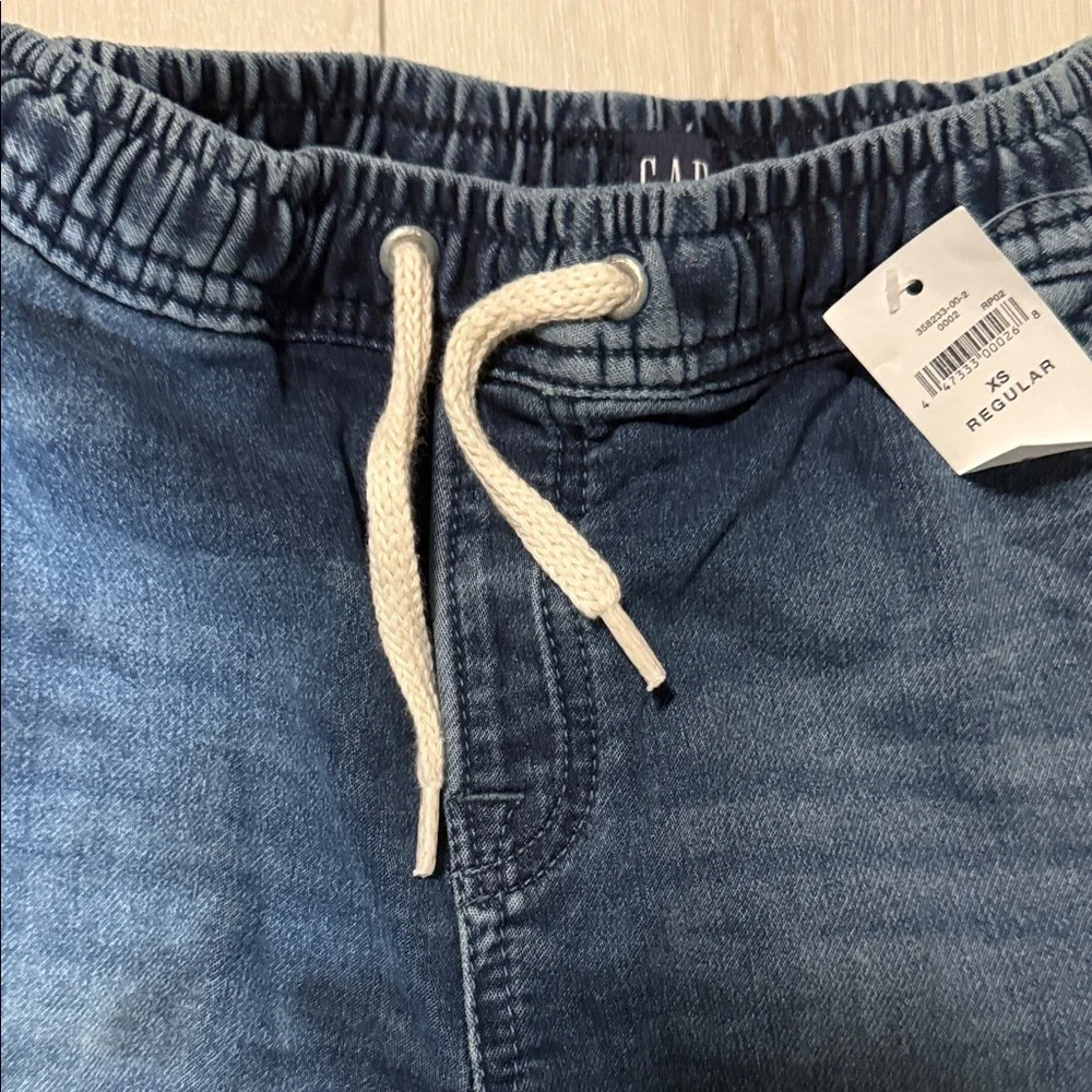 Gap Kids Denim Stretch Joggers XS Regular